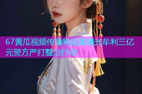 67黄瓜视频传播物品案曝光牟利三亿元警方严打整治行动
