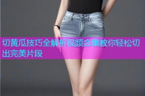 切黄瓜技巧全解析视频合集教你轻松切出完美片段