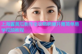 上海酱黄瓜制作全攻略脆嫩开胃简单易学视频教程