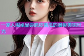 一家人围坐品尝脆皮黄瓜的温馨美味时光