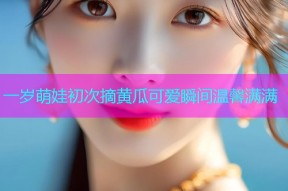 一岁萌娃初次摘黄瓜可爱瞬间温馨满满