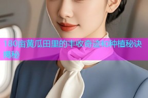 180亩黄瓜田里的丰收奇迹和种植秘诀揭秘