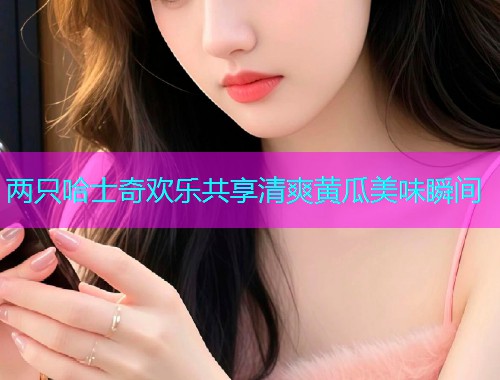 两只哈士奇欢乐共享清爽黄瓜美味瞬间  第1张