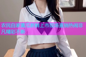 农民自家黄瓜新鲜上市现场直销热闹非凡精彩不断